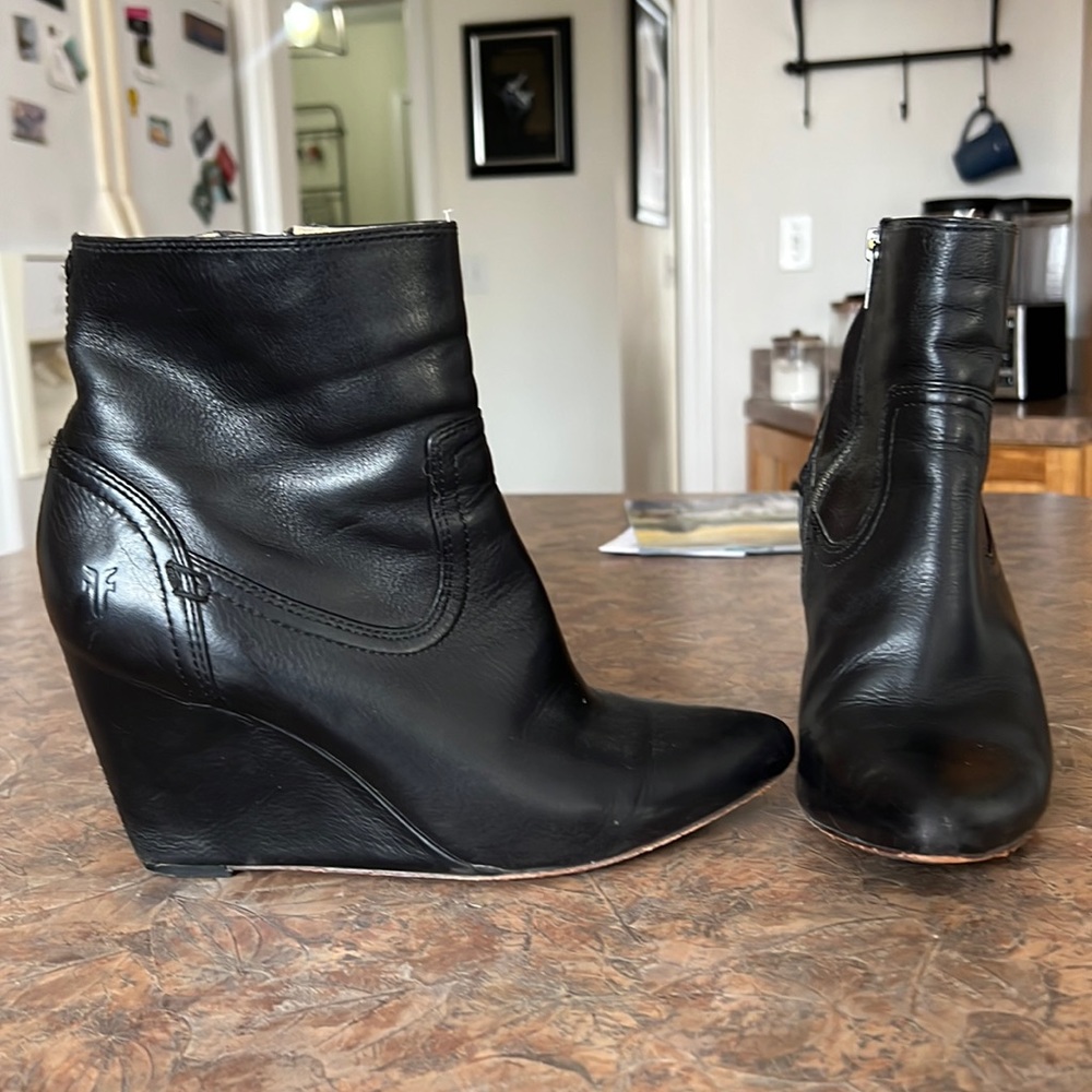 Frye leather booties